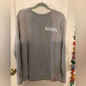 Witch Dr. Long Sleeve Graphic Tshirt, men’s size XL, witches get stoned